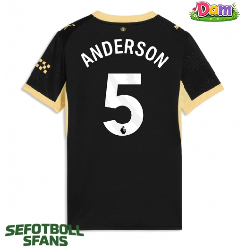 Manchester City Elliot Anderson #5 Bortatröja Kvinnor 2026-27 Kortärmad